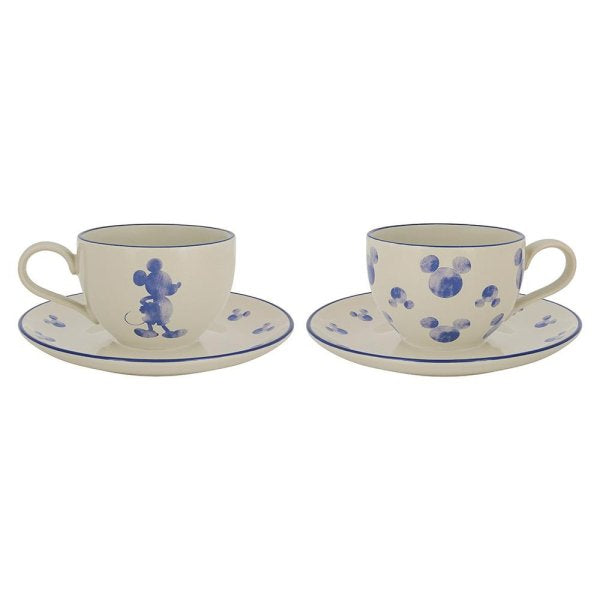 Disney Mono Mickey Teacup & Saucer Set of 2