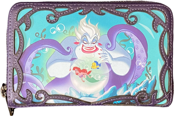 Disney Villains Ursula Scene Zip Around Wallet