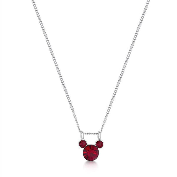 Mickey January Birthstone Necklace