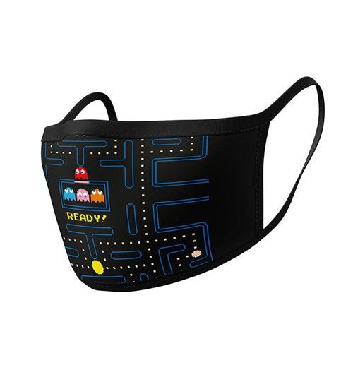 Pac Man Maze Ready Face Mask