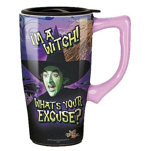 *Damaged* The Wizard of Oz Wicked Witch Ceramic Travel Mug