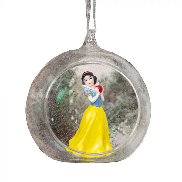 Christmas Princess Snow White 3D Glass Bauble