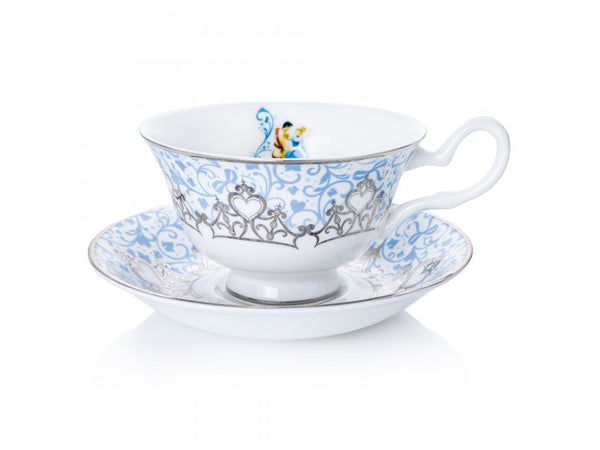 Cinderella Wedding Cup and Saucer Tea Set