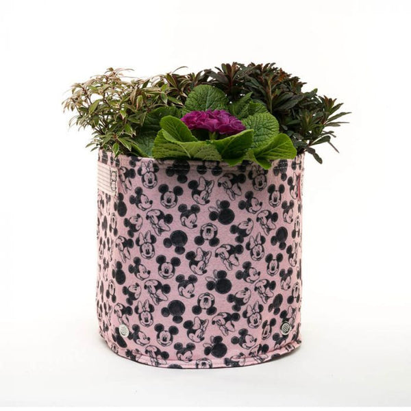 Mickey and Minnie Mouse Small Pink Fabric Eco Pot