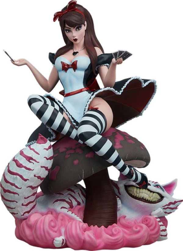 Fairytale Fantasies Alice Game of Hearts Statue