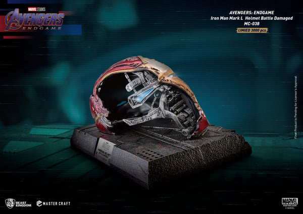 Avengers Endgame Iron Man Helmet Battle Damaged Master Craft