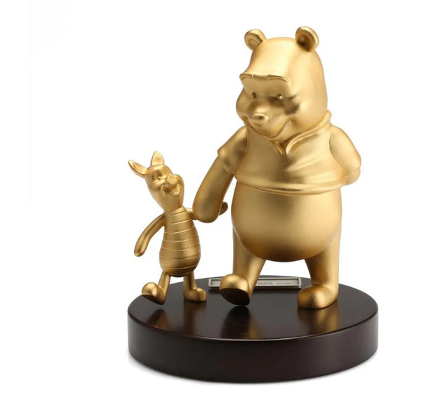 Pooh and Piglet Gilt Limited Edition Figurine