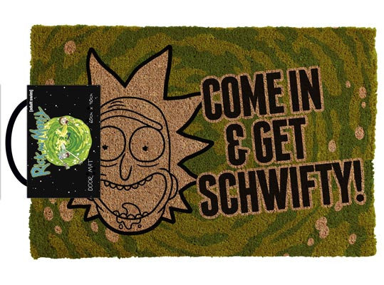 Rick and Morty Get Schwifty Door Mat
