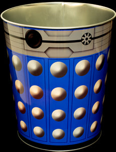 Doctor Who Rubbish Bin Dalek Blue