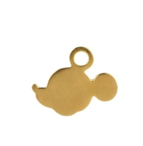 Mickey Silhouette Pendant Gilt