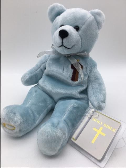 Purity Baptism Bear  Blue Holy Bears