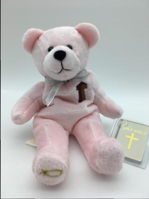 Purity Baptism Bear  Pink  Holy Bears