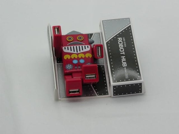 Robot USB 4 Port - Red