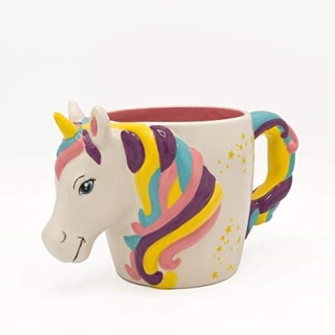 Unicorn Ceramic 3D Sculpted Mug