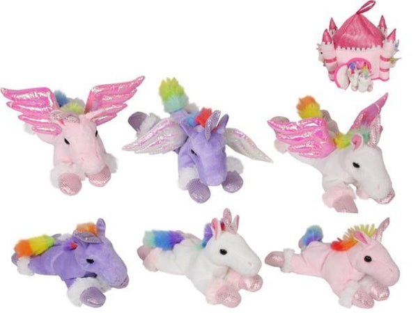 20cm Rainbow Unicorn & Pegasus