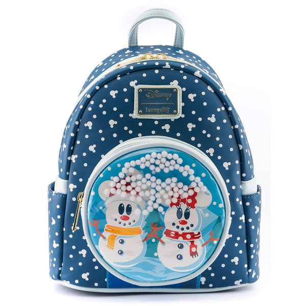 Snowman Mickey Minnie Snow Globe Mini Backpack