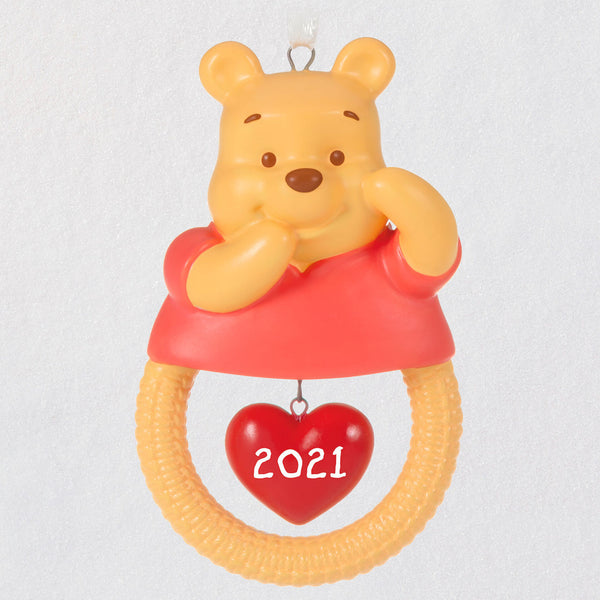 2021 Pooh Babys 1st Rattle Ornament