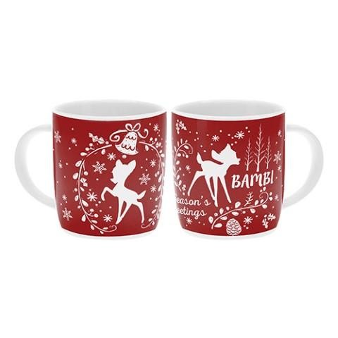 Bambi Red Christmas Mug