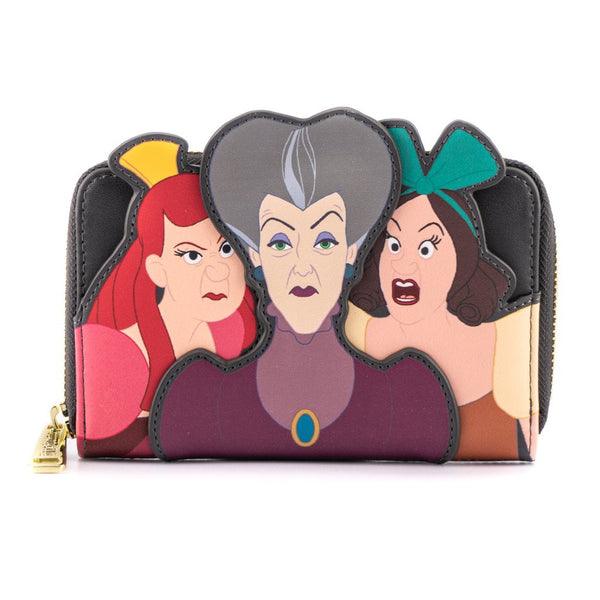 Villains Scene Evil Stepmother and Stepsisters Zip Around Wallet